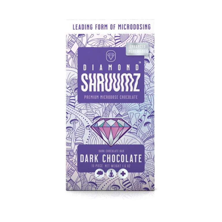 Diamond Shruumz Dark Chocolate Mushroom Bar 1pk