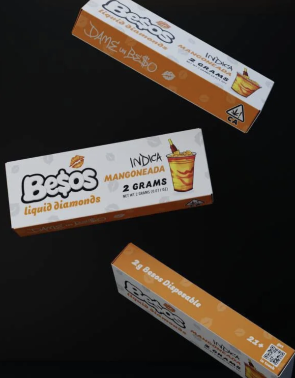 Besos Mango Neada 2g Disposable Vape Indica.